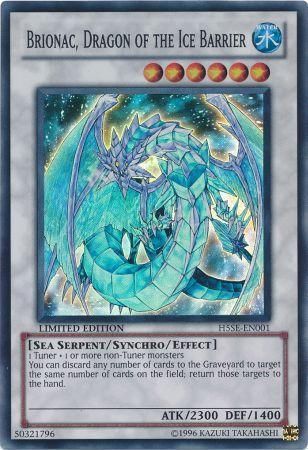 Brionac, Dragon of the Ice Barrier - H5SE-EN001 - Super Rare Limited Edition Yu-Gi-Oh! Promo Cards (Espanol)