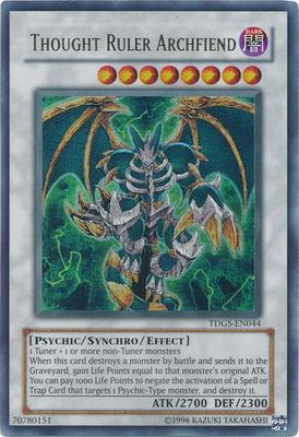 Thought Ruler Archfiend - TDGS-EN044 - Ultra Rare Unlimited The Duelist Genesis [TDGS] Unlimited Singles