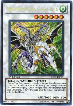 Dragunity Knight - Gae Bulg - HA03-EN057 - Secret Rare 1st Edition Hidden Arsenal 3 [HA03] 1st Edition Singles