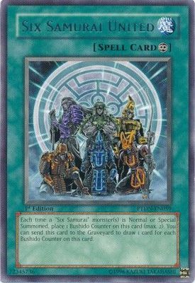Six Samurai United - PTDN-EN059 - Rare 1st Edition Phantom Darkness [PTDN] Singles