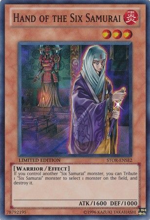 Hand of the Six Samurai - STOR-ENSE2 - Super Rare Yu-Gi-Oh! Promo Cards