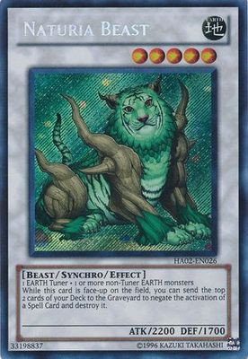 Naturia Beast - HA02-EN026 - Secret Rare Unlimited Hidden Arsenal 2 [HA02] Unlimited Singles