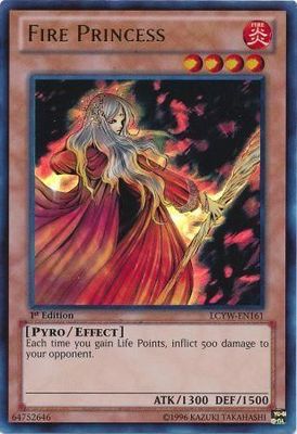 Fire Princess - LCYW-EN161 - Ultra Rare 1st Edition Legendary Collection 3: Yugi&#39;s World 1st Edition Singles