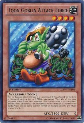 Toon Goblin Attack Force - LCYW-EN108 - Rare 1st Edition Legendary Collection 3: Yugi&#39;s World 1st Edition Singles