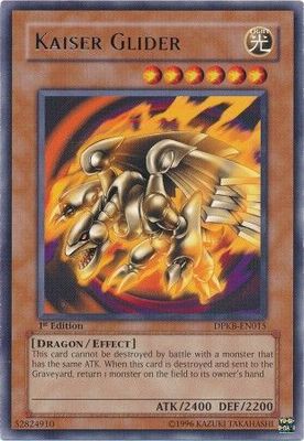 Kaiser Glider - DPKB-EN015 - Rare 1st Edition Duelist Pack: Kaiba 1st Edition Singles