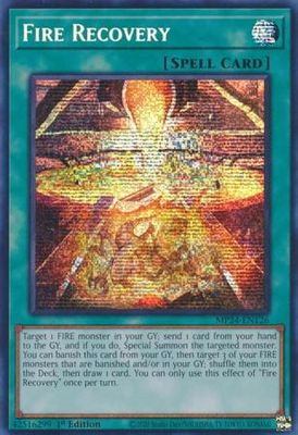 Fire Recovery - MP24-EN126 - Prismatic Secret Rare 1st Edition Mega Tin 2024 Dueling Mirrors Singles