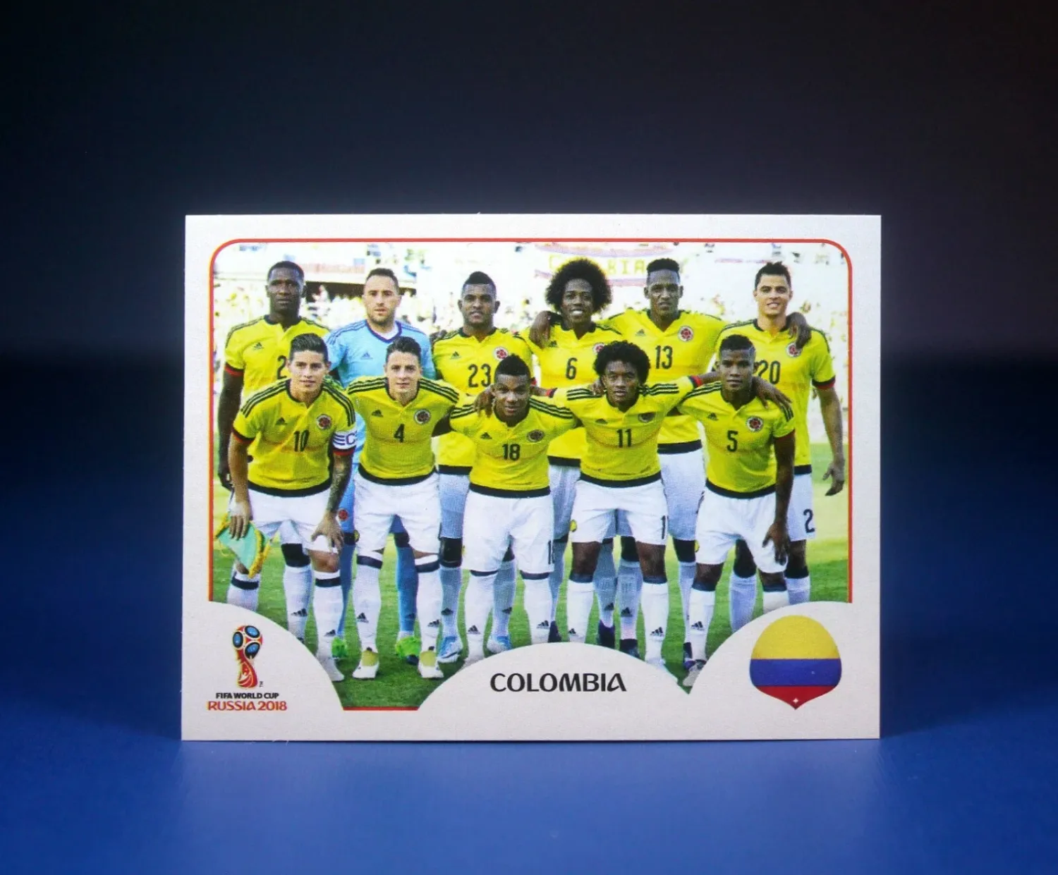 COLOMBIA TEAM PICTURE Sticker #621   Panini FIFA World Cup Russia 2018