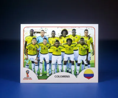 COLOMBIA TEAM PICTURE Sticker #621   Panini FIFA World Cup Russia 2018