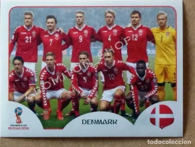 Nº 241 TEAM EQUIPO - DENMARK -  - MUNDIAL DE FUTBOL RUSSIA 2018 WC FIFA PANINI