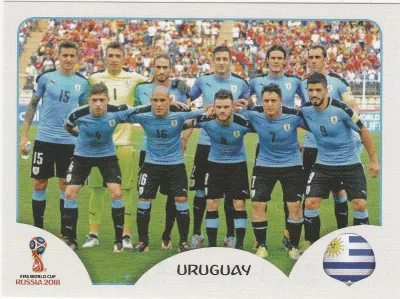 #81 Team Uruguay Panini FIFA 2018 World Cup Russia sticker