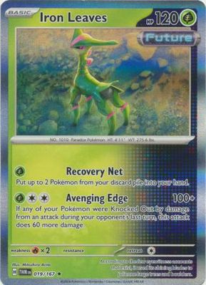 Iron Leaves - 019/167 - Holo Rare Scarlet and Violet: Twilight Masquerade Singles