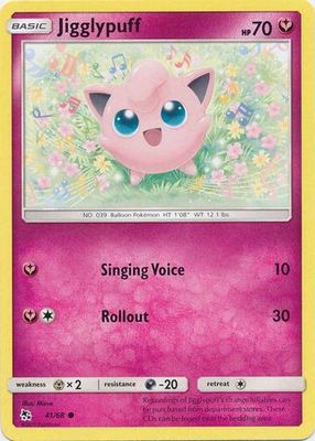 Jigglypuff - 41/68 - Common Hidden Fates Singles