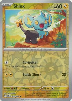 Shinx - 066/167 - Common Reverse Holo Scarlet &amp; Violet: Twilight Masquerade Reverse Holo Singles