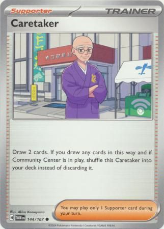 Caretaker - 144/167 - Common Scarlet and Violet: Twilight Masquerade Singles