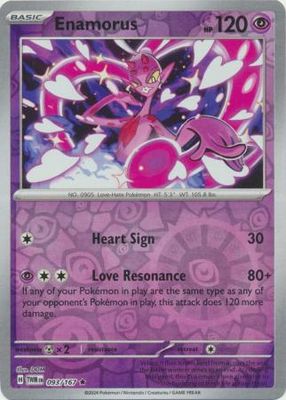 Enamorus - 093/167 - Holo Rare Reverse Holo Scarlet &amp; Violet: Twilight Masquerade Reverse Holo Singles