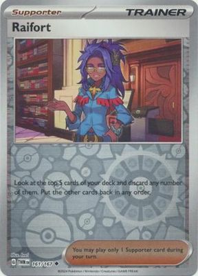 Raifort - 161/167 - Uncommon Reverse Holo Scarlet &amp; Violet: Twilight Masquerade Reverse Holo Singles