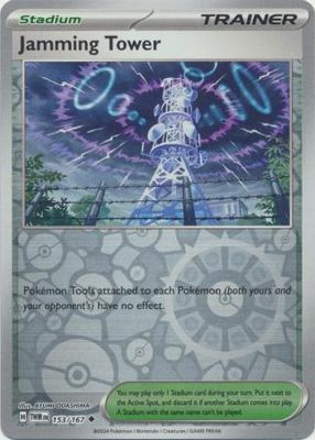 Jamming Tower - 153/167 - Uncommon Reverse Holo Scarlet &amp; Violet: Twilight Masquerade Reverse Holo Singles