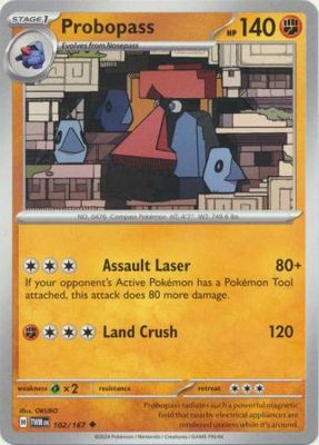 Probopass - 102/167 - Uncommon Scarlet and Violet: Twilight Masquerade Singles