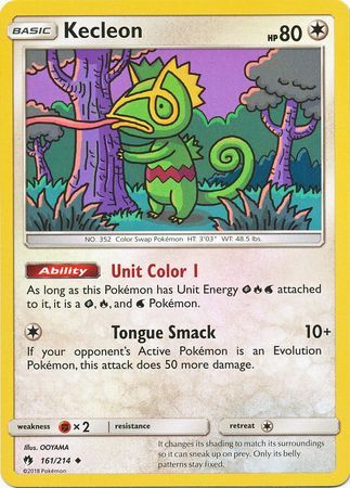 Kecleon - 161/214 - Uncommon Sun &amp; Moon: Lost Thunder Singles