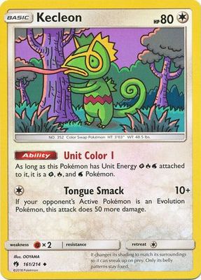 Kecleon - 161/214 - Uncommon Sun &amp; Moon: Lost Thunder Singles