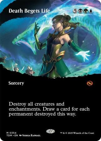 Death Begets Life (Borderless) - 0354 Tarkir: Dragonstorm Collector Booster Singles