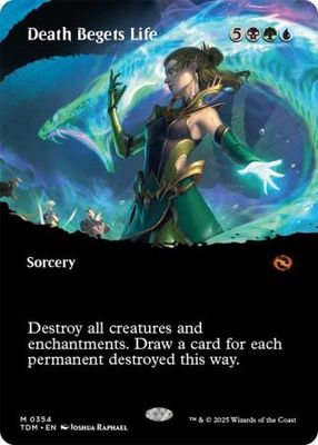 Death Begets Life (Borderless) - 0354 Tarkir: Dragonstorm Collector Booster Singles