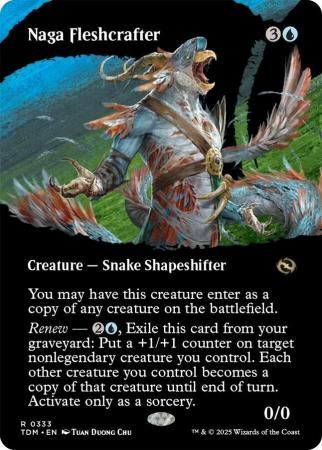 Naga Fleshcrafter (Borderless) - 0333 Tarkir: Dragonstorm Collector Booster Singles