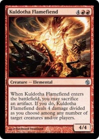 Kuldotha Flamefiend Mirrodin Besieged Singles