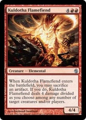 Kuldotha Flamefiend Mirrodin Besieged Singles