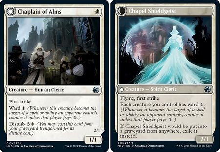 Chaplain of Alms | Chapel Shieldgeist 013/277 Innistrad: Midnight Hunt Singles
