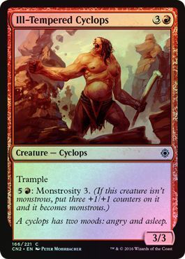 Ill-Tempered Cyclops 166/221 - Foil Conspiracy: Take the Crown Foil Singles (Español)