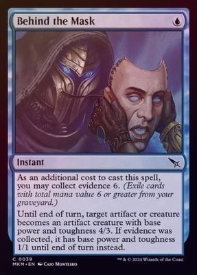 Behind the Mask 0039 - Foil Murders at Karlov Manor Foil Singles (Español)