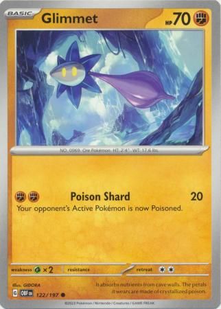 Glimmet - 122/197 - Common Scarlet &amp; Violet: Obsidian Flames Singles
