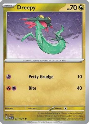 Dreepy - 071/131 - Common Scarlet &amp; Violet: Prismatic Evolutions Singles