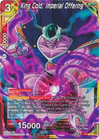 King Cold, Imperial Offering - P-192 - Promo Dragon Ball Super Tournament Promos