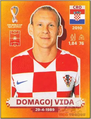 Domagoj Vida Orange - CRO9  Qatar Copa Mundial 2022