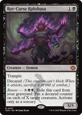 Rot-Curse Rakshasa - Tarkir: Dragonstorm (TDM) Tarkir: Dragonstorm