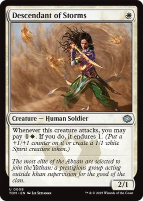 Descendant of Storms - Tarkir: Dragonstorm (TDM) Tarkir: Dragonstorm
