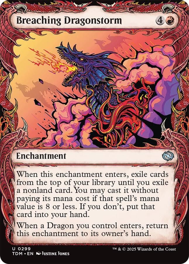 Breaching Dragonstorm (Showcase) - Tarkir: Dragonstorm (TDM) Tarkir: Dragonstorm