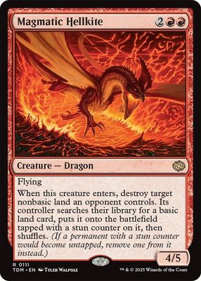 Magmatic Hellkite - Tarkir: Dragonstorm (TDM) Tarkir: Dragonstorm