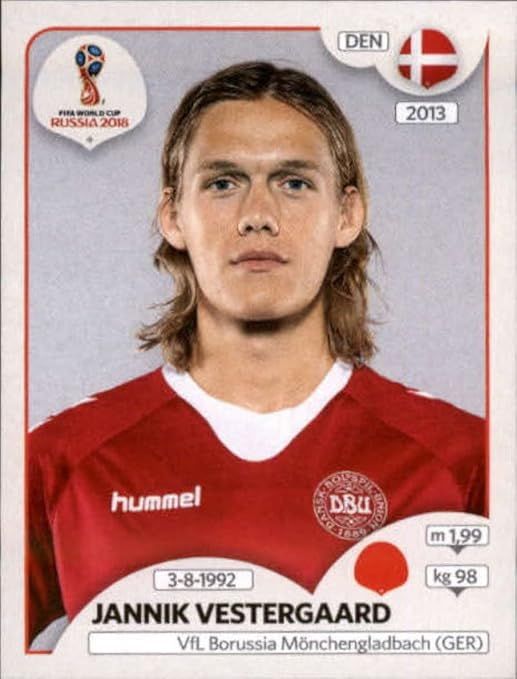 Jannik Vestergaard 2018 Panini World Cup Stickers Russia #243