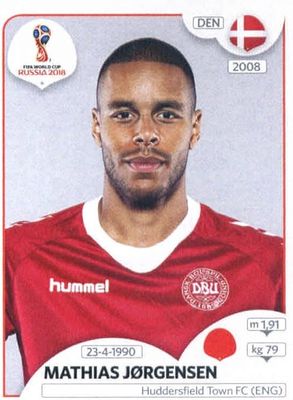 Mathias Jorgensen Denmark  2018 Panini World Cup Stickers Russia #247 Futbol Soccer Sticker