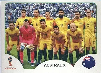 Team Photo Australia Soccer 2018 Panini World Cup Stickers Russia #201  Sticker