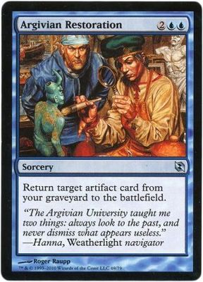 Argivian Restoration Duel Decks Elspeth vs. Tezzeret Singles