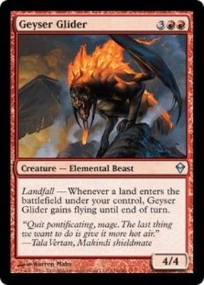 Geyser Glider Zendikar Singles