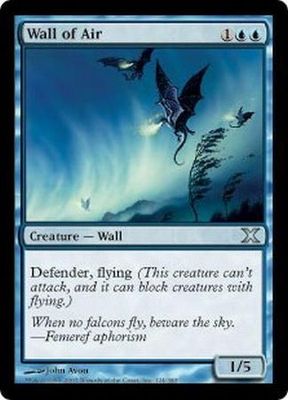Wall of Air MTG 10th Edition Singles