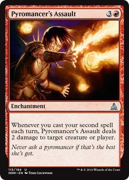 Pyromancer&#39;s Assault 115/184 Oath of the Gatewatch Singles