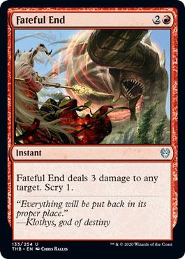 Fateful End 133/254 Theros: Beyond Death Singles