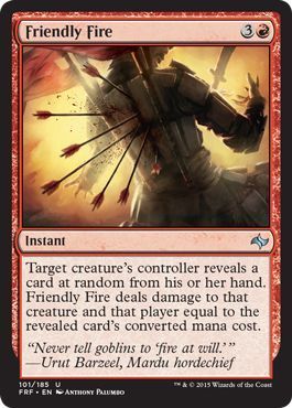 Friendly Fire 101/185 Fate Reforged Singles(Español)