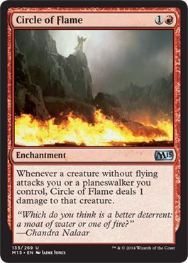 Circle of Flame 135/269 Magic 2015 (M15) Singles